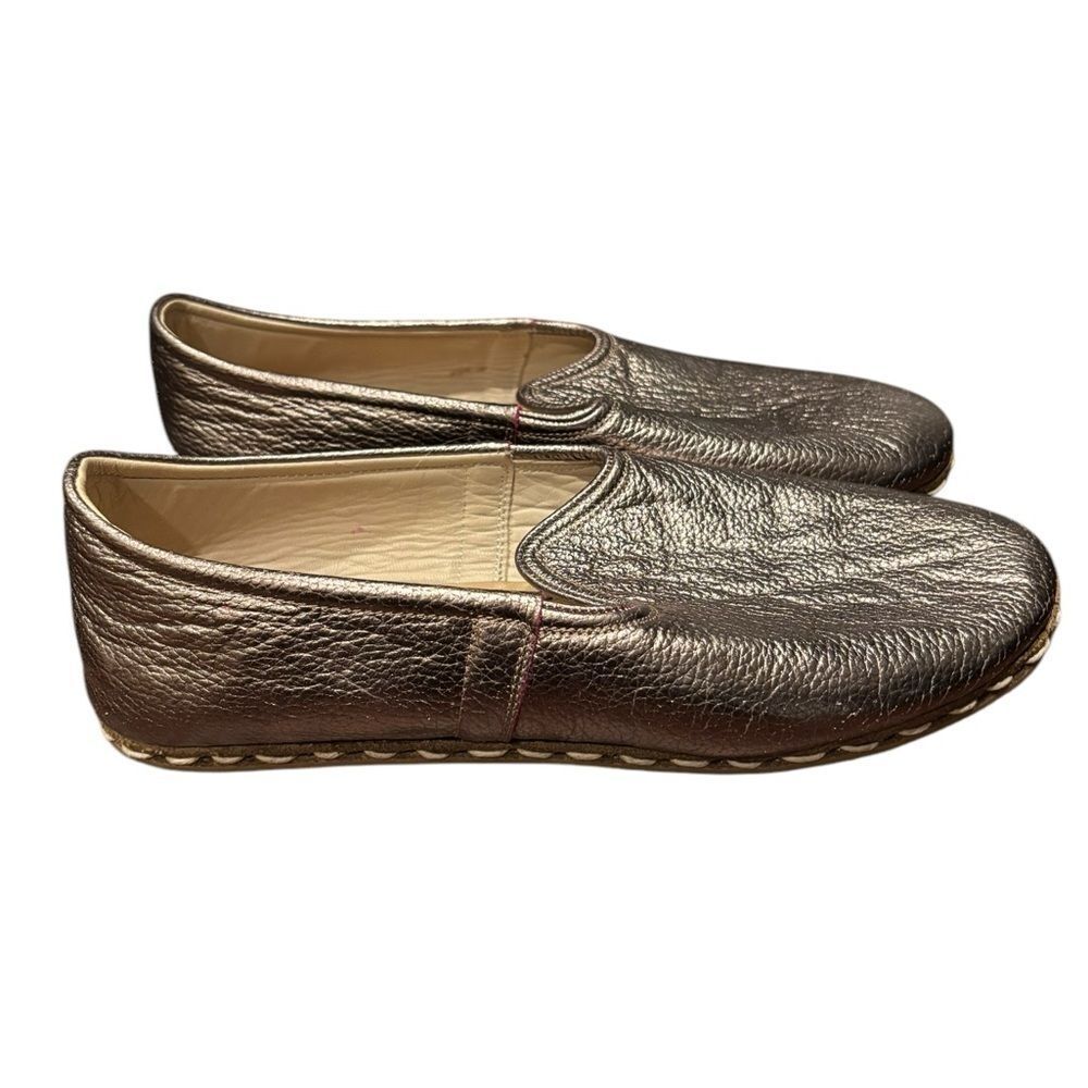 AKANA handcrafts leather flats W 39 shoes loafers - Picture 2 of 7